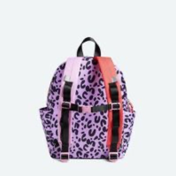 STATE Bags Kids' Reflective Kane Backpack purple black animal print NWT SOLD OUT - Picture 7 of 9